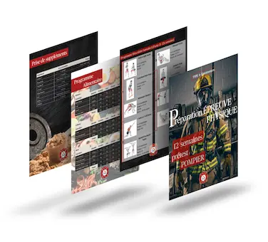 Des captures d'écran de l'application Formation-Pompier